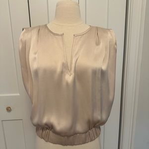 Elegant KLD Champagne Textured Blouse